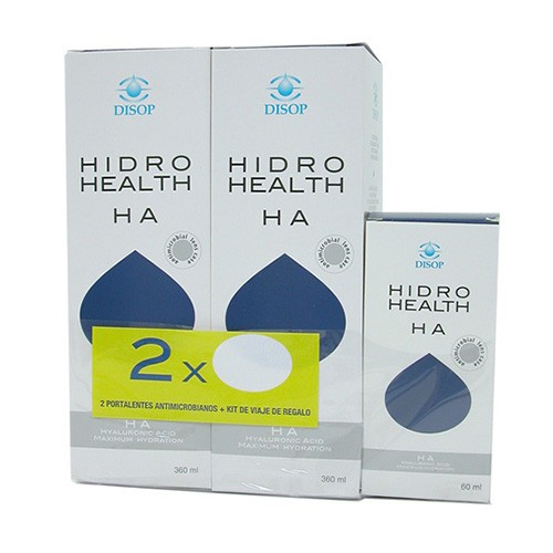 SOL LENTES HIDRO HEALTH HA 2X360 + 60ML