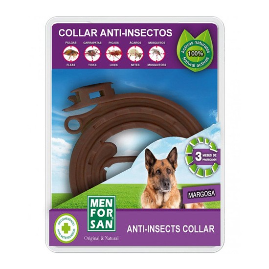 Menforsan collar antiinsectos para perros con margosa, geraniol y lavandino 1u