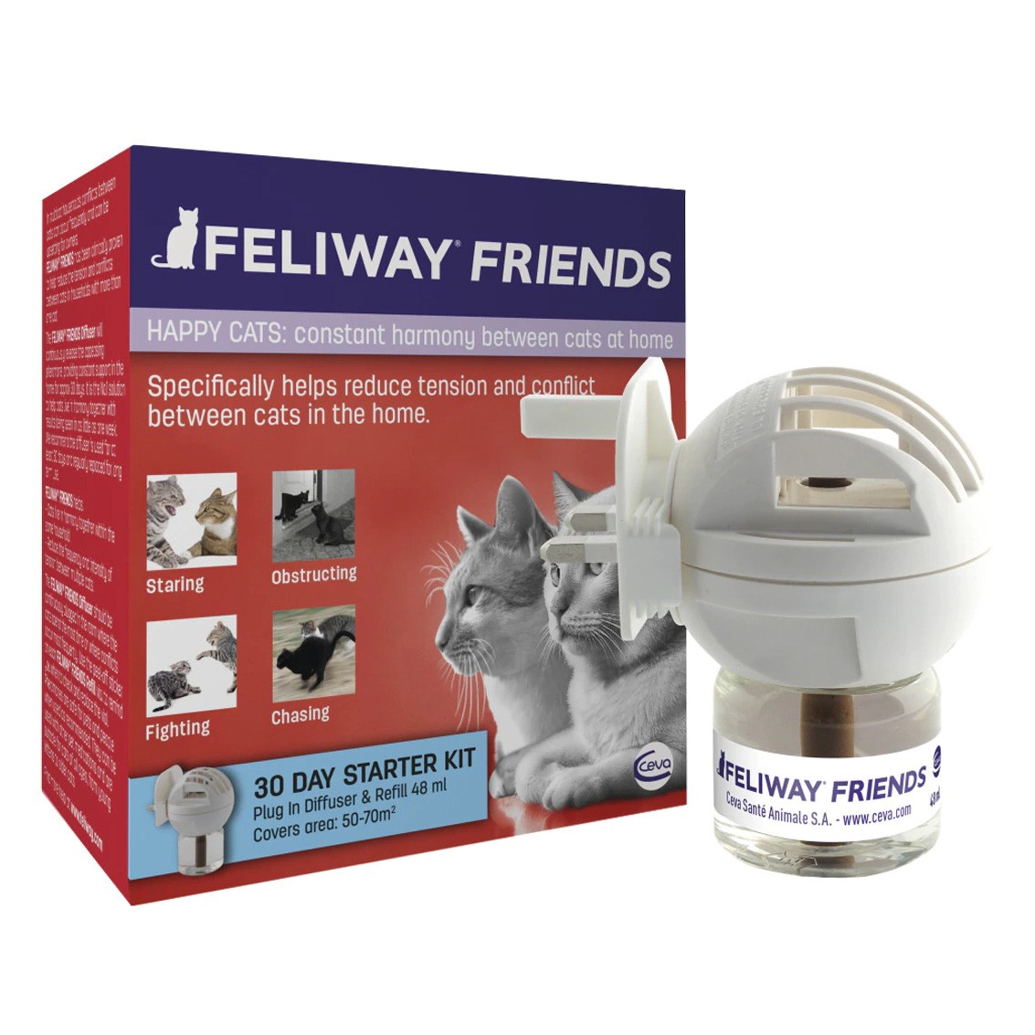 Ceva Feliway Friends difusor + recambio 48ml