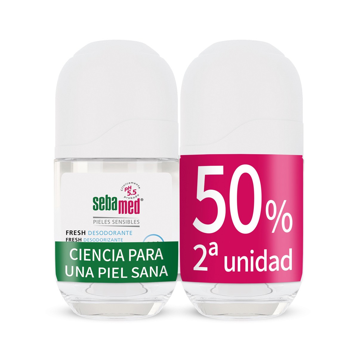 Sebamed duo desodor, rollon fresh 50ml