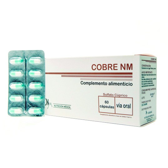 Cobre nm 60 cápsulas