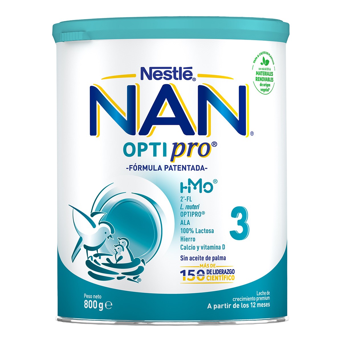 Nestle Nan Optipro 3 leche de crecimiento 800g