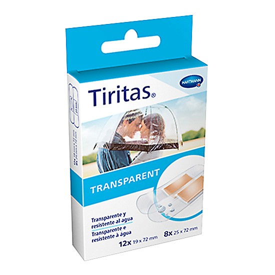 Hartmann tiritas transparentes surtidas 20u