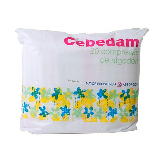 CEBEDAM COMPRESAS DE ALGODON 20 UDS