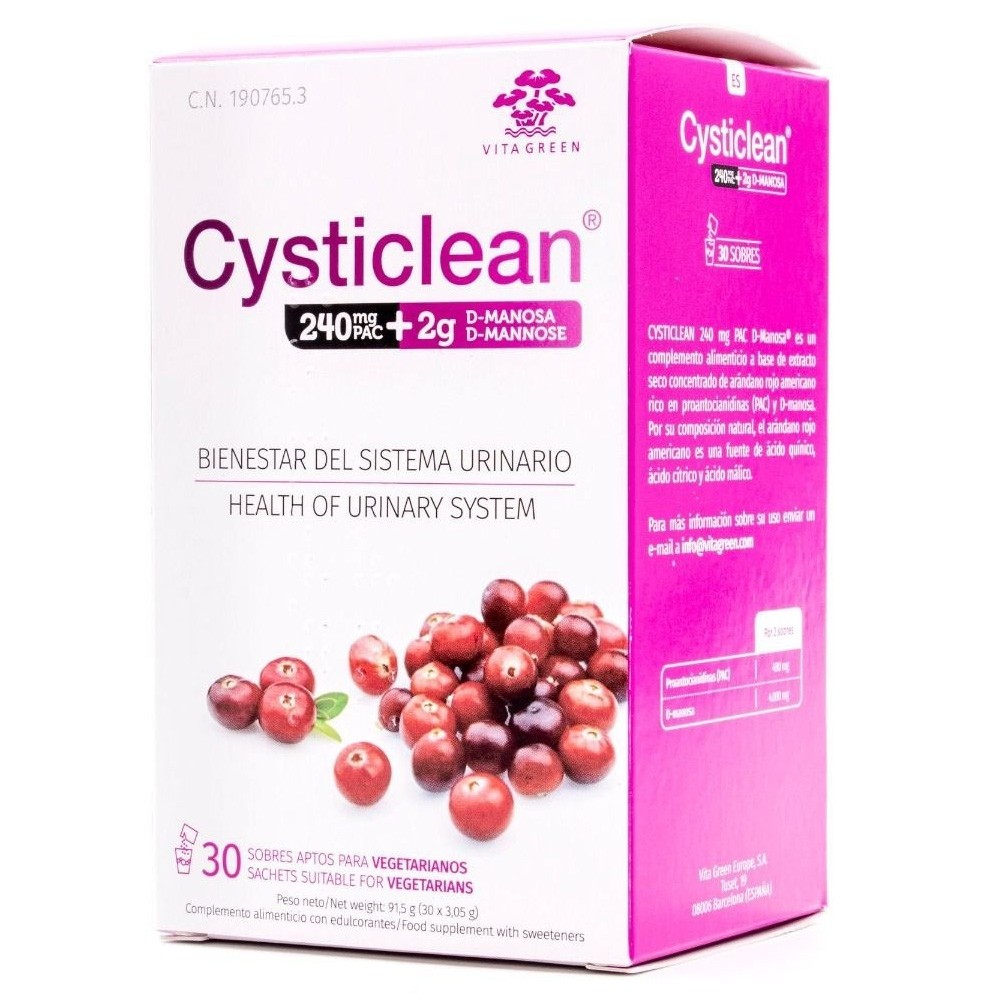 Cysticlean 240 mgr d-manosa 30 sobres