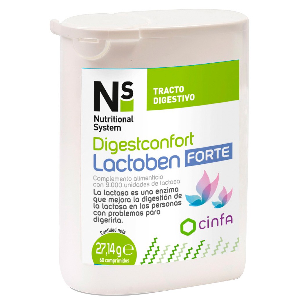 N+s digestconfort lactoben forte 60 comprimidos