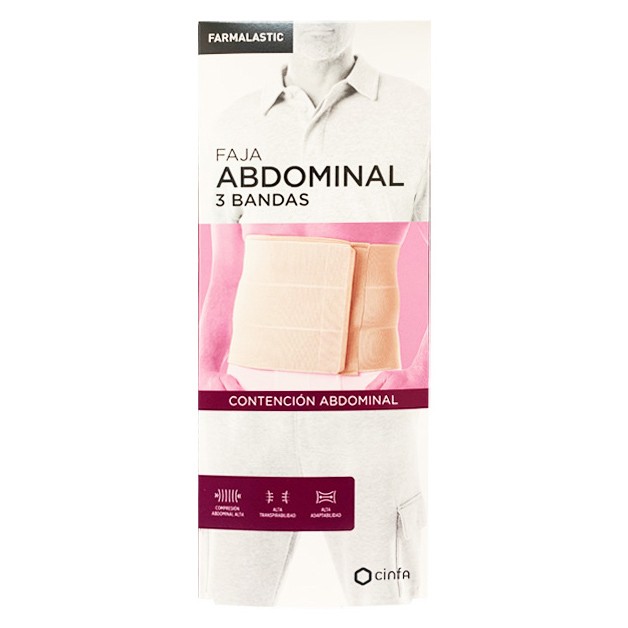 Cinfa faja abdominal 3 bandas talla grande