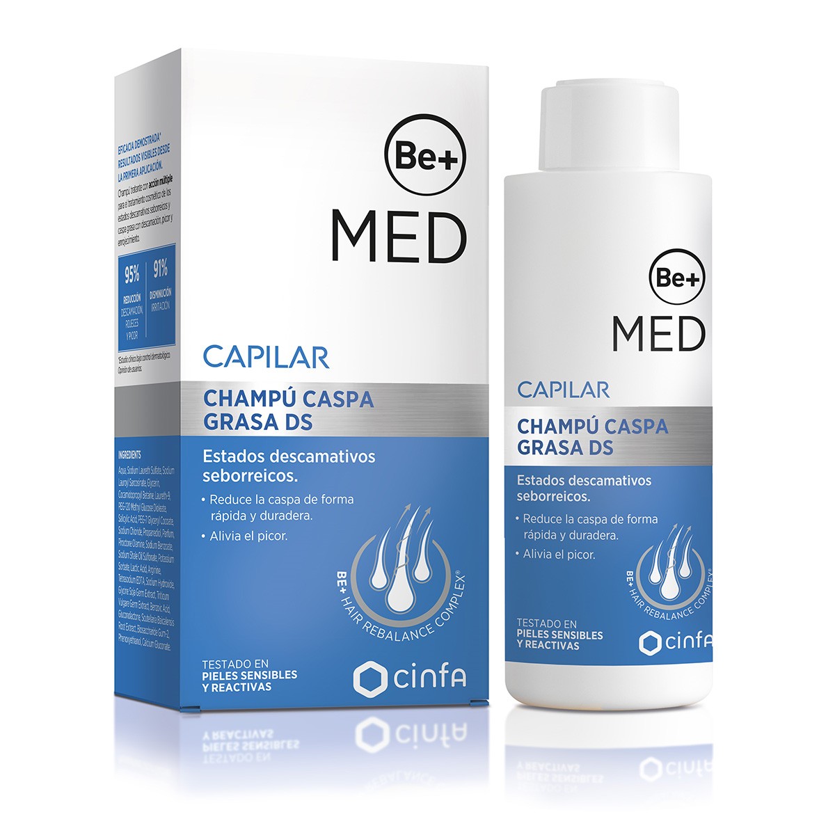 Be+ Med Capilar champú caspa grasa DS 150ml