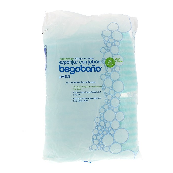 BEGOBAÑO ESPONJA JABONOSA 100 GR 24 UDS